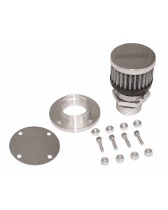 Valve Cover, Breather Kit, Non-Weld, Chrome Finish