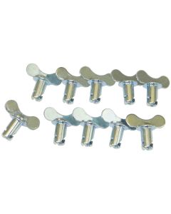 Quick Fastener, Winged, 5/16 In X .450, Steel, Silver