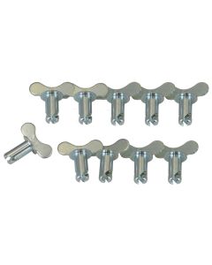Quick Fastener, Winged, 5/16 In X .550, Steel, Silver