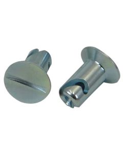 Quick Fastener, Flush. 5/16 In X.500, Steel, Silver