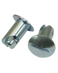 Quick Fastener, Oval, 5/16 In X .450, Steel, Silver