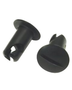 Quick Fastener, Oval, 5/16 In X .450, Aluminum, Black