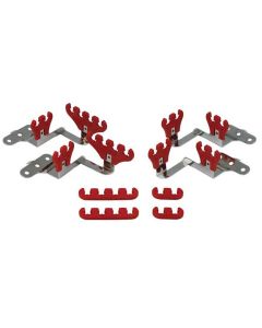 Moroso SBC Centerbolt Ignition Wire Loom Kit - Red