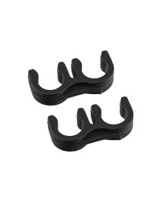 Wire Separator, 2 Hole, Black, No Logo