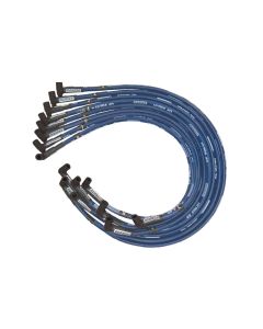 Ignition Wire Set, Ultra 40, Sleeved, BBC HEI, 90 Degree, Blue
