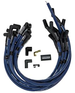 Ignition Wire Set, Ultra 40, Sleeved, Ford 351W HEI, 135 Degree, Blue