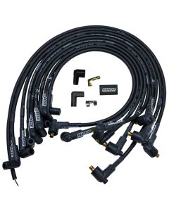 Ignition Wire Set, Ultra 40, Unsleeved, SBC, Non-HEI, Black