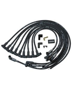 Ignition Wire Set, Ultra 40, Unsleeved, SBC, HEI, Black