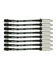 Ignition Wire Set, Ultra 40, Sleeved, GM LS, 12 In, Black