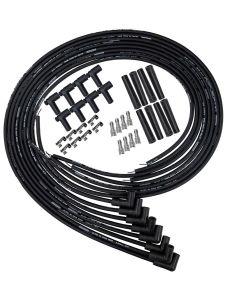 Wire Set Black Ultra 40 Universal Coil Pack Kit, 90 Degree Plug Ends