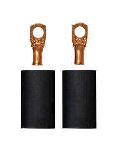 Battery Cable Terminal Kit, Crimp Or Solder, For 8 Ga Wire, 5/16 Dia Stud, 2 Pack