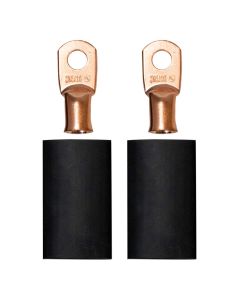 Battery Cable Terminal Kit, Crimp Or Solder, For 2 Ga Wire, 5/16 Dia Stud, 2 Pack