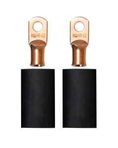 Battery Cable Terminal Kit, Crimp Or Solder, For 1 Ga Wire, 5/16 Dia Stud, 2 Pack