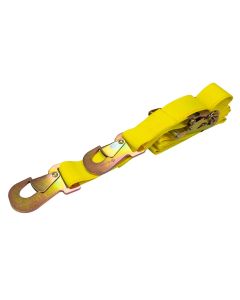 Tie Down Ratchet Strap, 2 In X 8 Ft, Flat Snap Hooks, Single