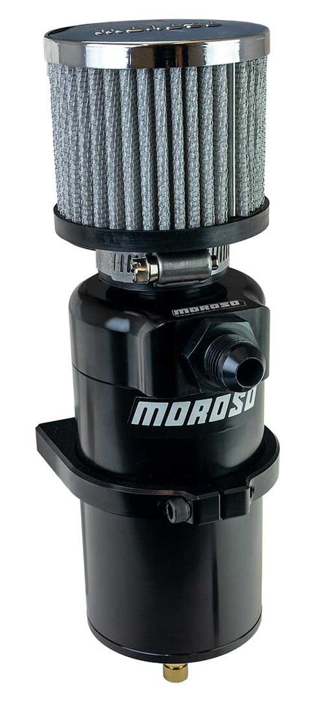 MOROSO BREATHER TANK CATCH CAN SINGLE INLET 8 AN MALE