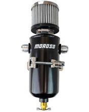 Load image into Gallery viewer, Tank, Breather, Catch Can, Two 10 AN Male Fittings, Black Powder Coat
