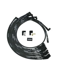 Ignition Wire Set, Ultra 40, Sleeved, Ford 351W HEI, 135 Degree, Blue