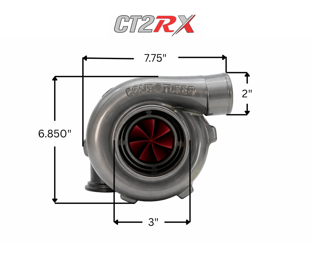 CT2RX-4849 TRIPLEX CERAMIC BALL BEARING OIL-LESS AIR COOLED TURBOCHARGER (575 HP)