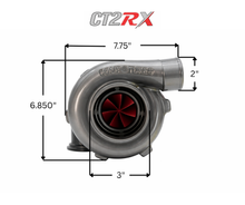Load image into Gallery viewer, CT2RX-4849 TRIPLEX CERAMIC BALL BEARING OIL-LESS AIR COOLED TURBOCHARGER (575 HP)