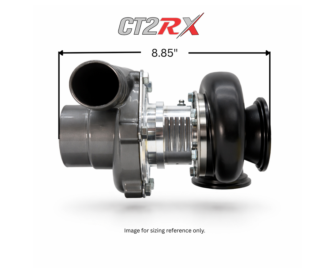 CT2RX-4647 TRIPLEX CERAMIC BALL BEARING OIL LUBRICATED TURBOCHARGER (500 HP)