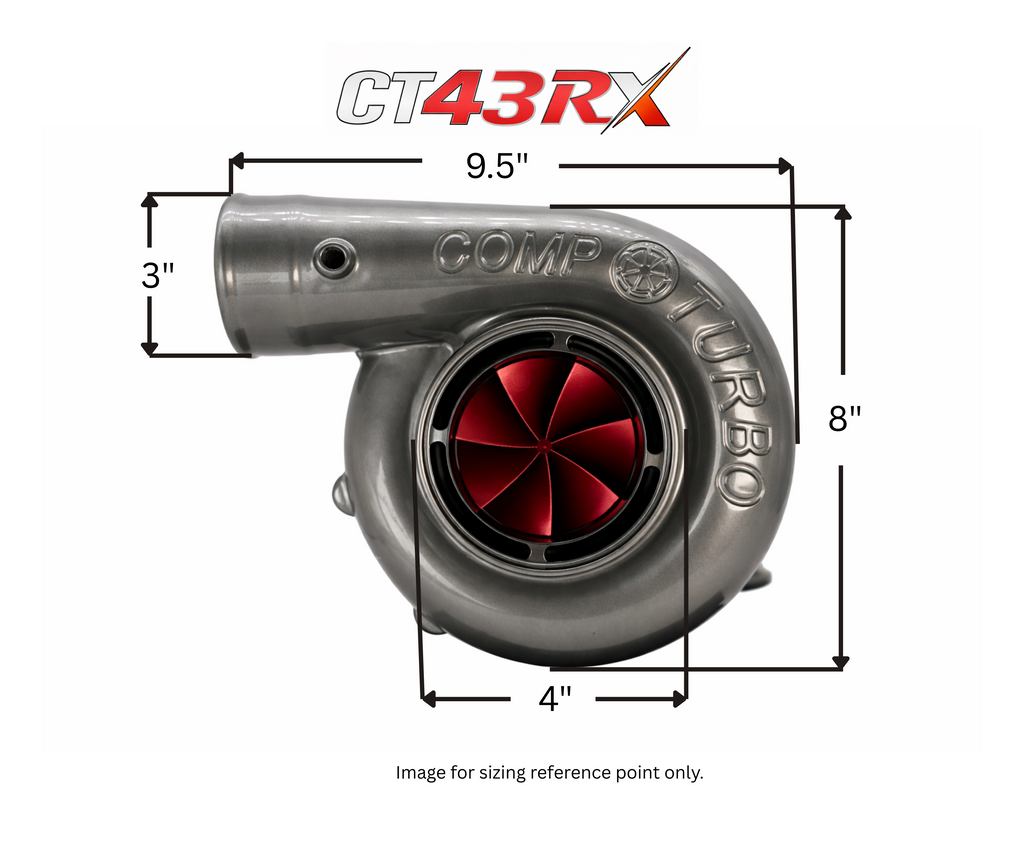 CT43RX-6871 TRIPLEX CERAMIC BALL BEARING OIL-LESS AIR COOLED REVERSE ROTATION TURBOCHARGER (1250 HP)