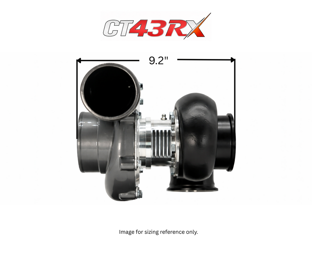CT43RX-7475 TRIPLEX CERAMIC BALL BEARING OIL-LESS AIR COOLED TURBOCHARGER (1400 HP)