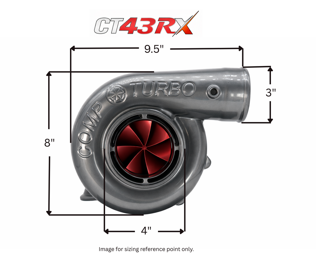 CT43RX-7675 TRIPLEX CERAMIC BALL BEARING OIL LUBRICATED TURBOCHARGER (1500 HP)