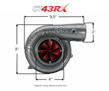 Load image into Gallery viewer, CT43RX-7675 TRIPLEX CERAMIC BALL BEARING OIL LUBRICATED TURBOCHARGER (1500 HP)