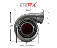 Load image into Gallery viewer, CT8RX-102112 TRIPLEX CERAMIC BALL BEARING OIL LUBRICATED TURBOCHARGER (2800 HP)