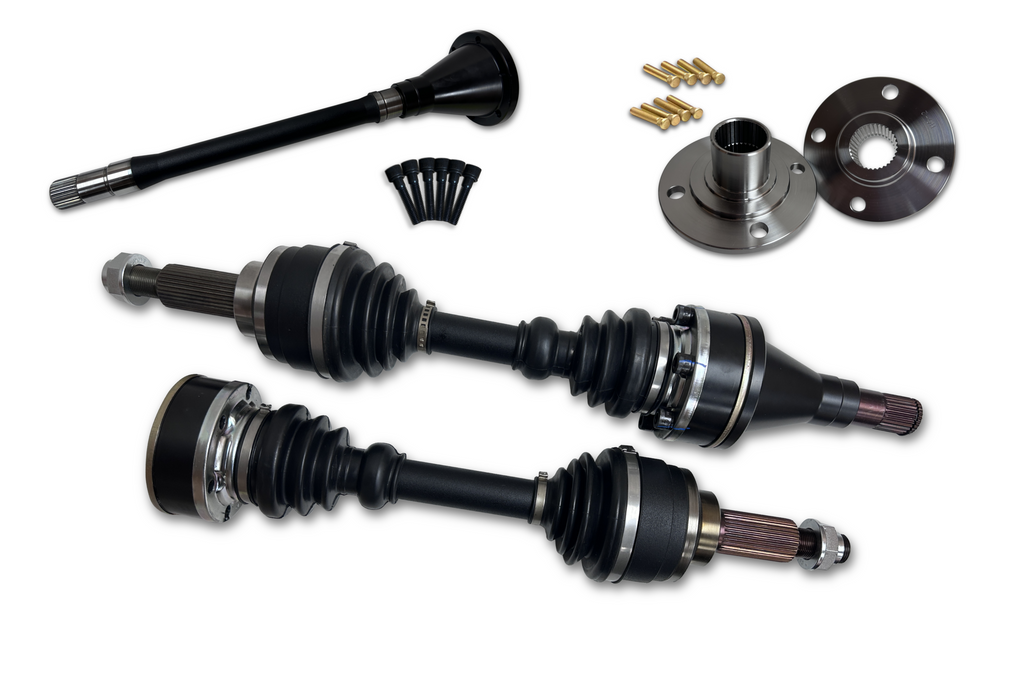Drive Shaft Shop Honda EG/EK/DC with K-Series (FWD/AWD) Pro-Elite Axle/Hub & 28-Spline Intermediate Bar Kit