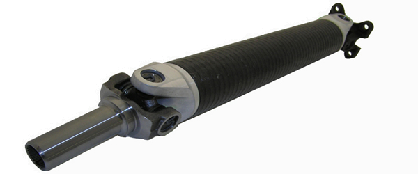 Drive Shaft Shop 2005-2014 Ford Mustang GT (S197) with T56 Magnum XL 6-speed Conversion Carbon Fiber Driveshaft with OE Pinion Flange and Billet Yoke