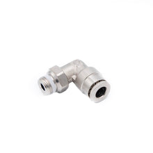 Load image into Gallery viewer, FuelTech 6mm to 1/8 NPT 90 Degree Push Lock Hose Fitting