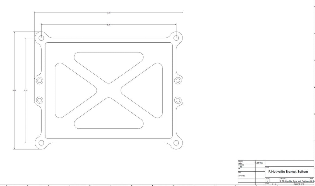 FuelTech MotiveLite Billet Bracket for the P.MotiveLite 16V 1250 Racing Battery