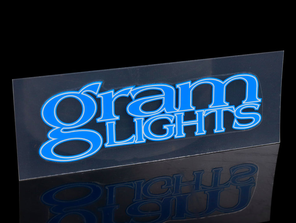 Rays Gram Lights Spoke Decal - Blue