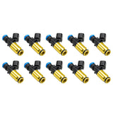 Injector Dynamics Dodge SRT-10 / 8.4L Engines 14mm Gold Bottom Adaptors Set of 10