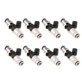 Injector Dynamics ID1300 Ford FG Falcon GT and GS 5 Liter 2010–16 14mm Grey Adaptor Top and Silver Bottom Adaptor Potted 4