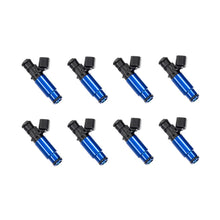 Load image into Gallery viewer, Injector Dynamics ID1750 2011+ 5.0 Coyote Applications Using Gen V Whipple Supercharger 26mm Blue Bottom Adapters Set of 8