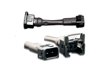 Load image into Gallery viewer, Set of 4 Jetronic/EV1 (female) to Honda OBD2 (male) injector plug adaptors (padpjtoh4)