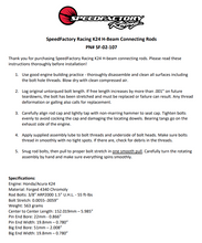 Load image into Gallery viewer, SpeedFactory Racing K24 Forged Steel H-Beam Connecting Rods