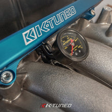 Load image into Gallery viewer, K-Tuned Center Mount Fuel Rail Fitting Gauge and 6AN Ports