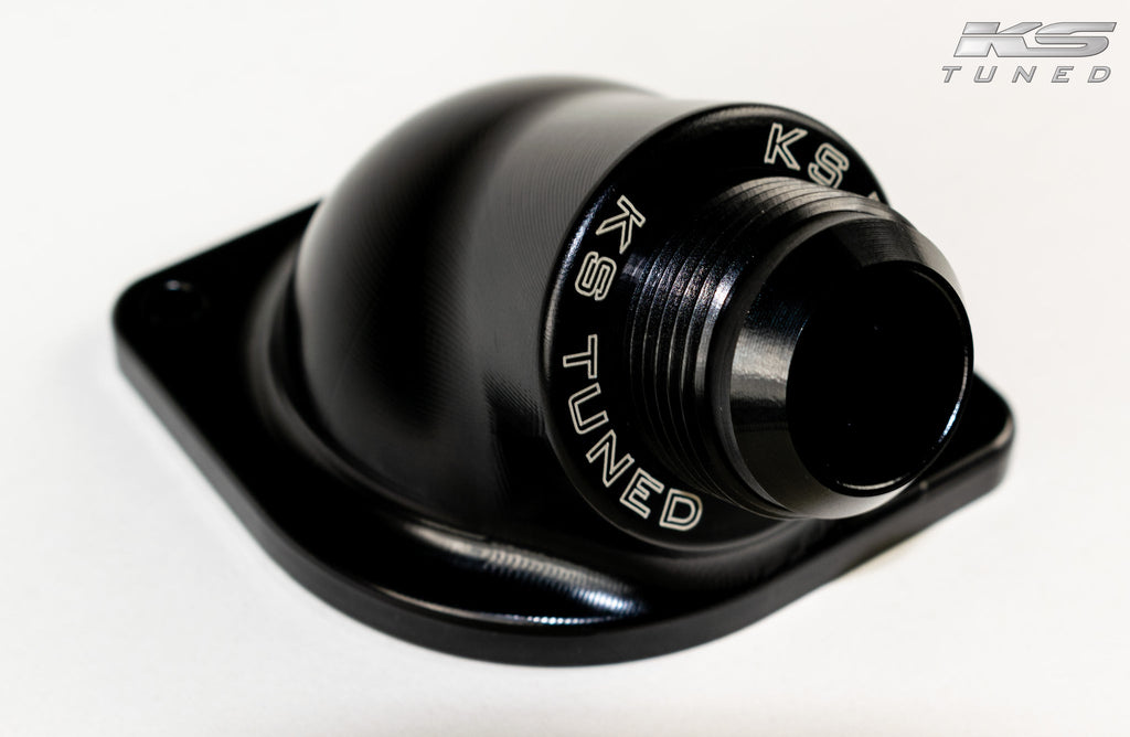 KS Tuned H22/F20B/H23 VTEC Billet Rear Water Neck -16AN - Image 4