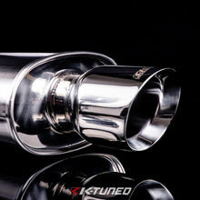Load image into Gallery viewer, K-Tuned Universal Muffler - Polished / Short (Offset Inlet / Center Outlet)