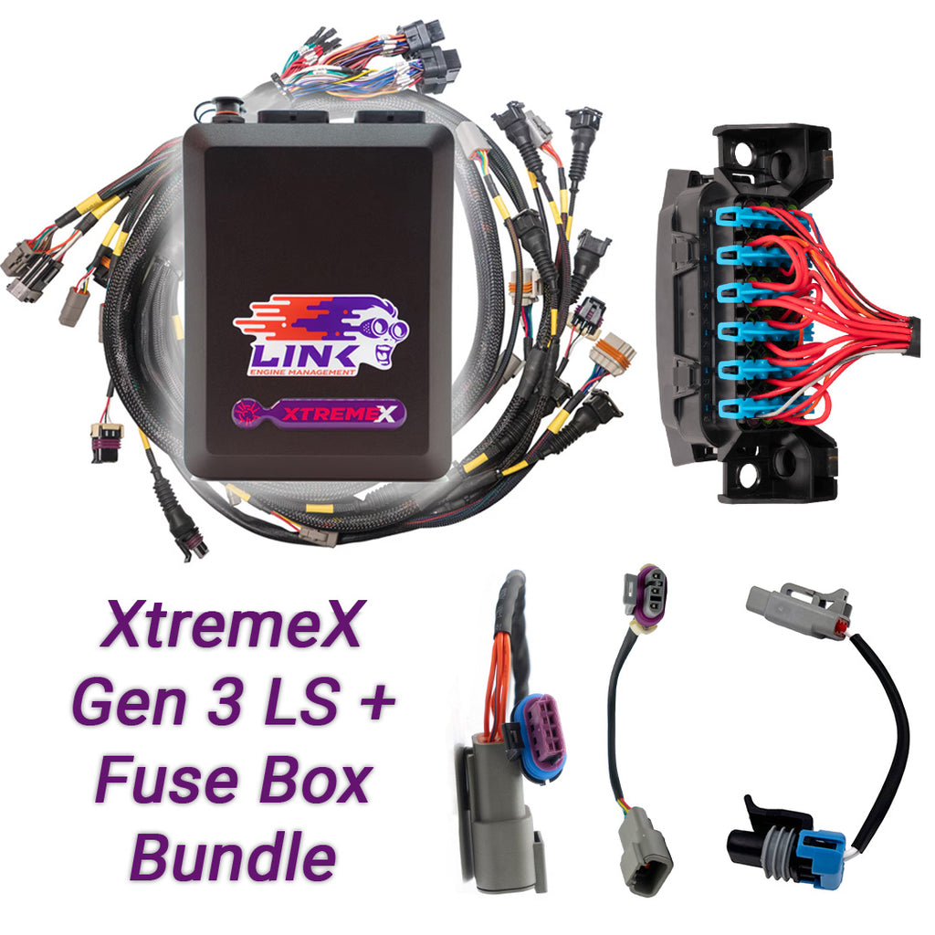 Link ECU Gen3 LS Drive-By-Wire Bundle: G4X XtremeX ECU + LS Engine Harness + Fuse Box bundle