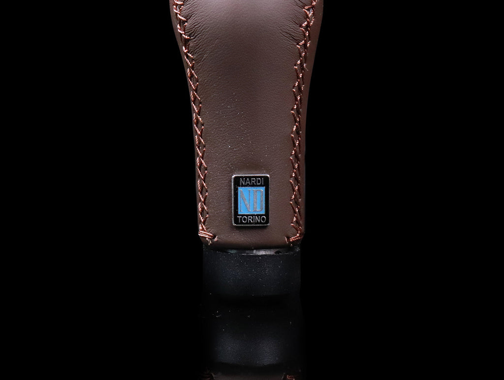 Nardi Prestige Brown Leather Shift Knob