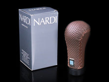 Load image into Gallery viewer, Nardi Prestige Brown Perforated Leather Shift Knob