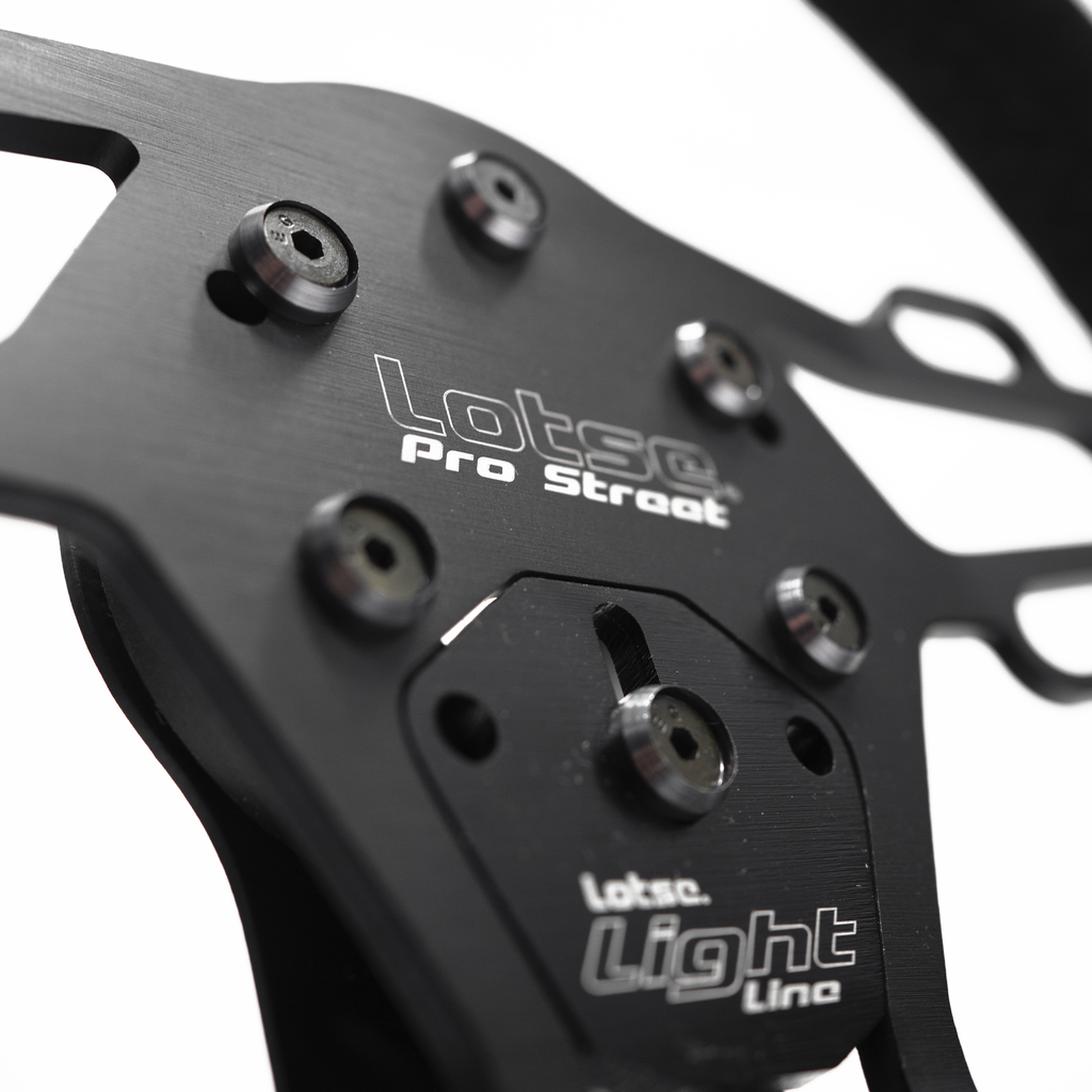 LOTSE PRO STREET COATED IN SUEDE / RED STRIPE Steering Wheel