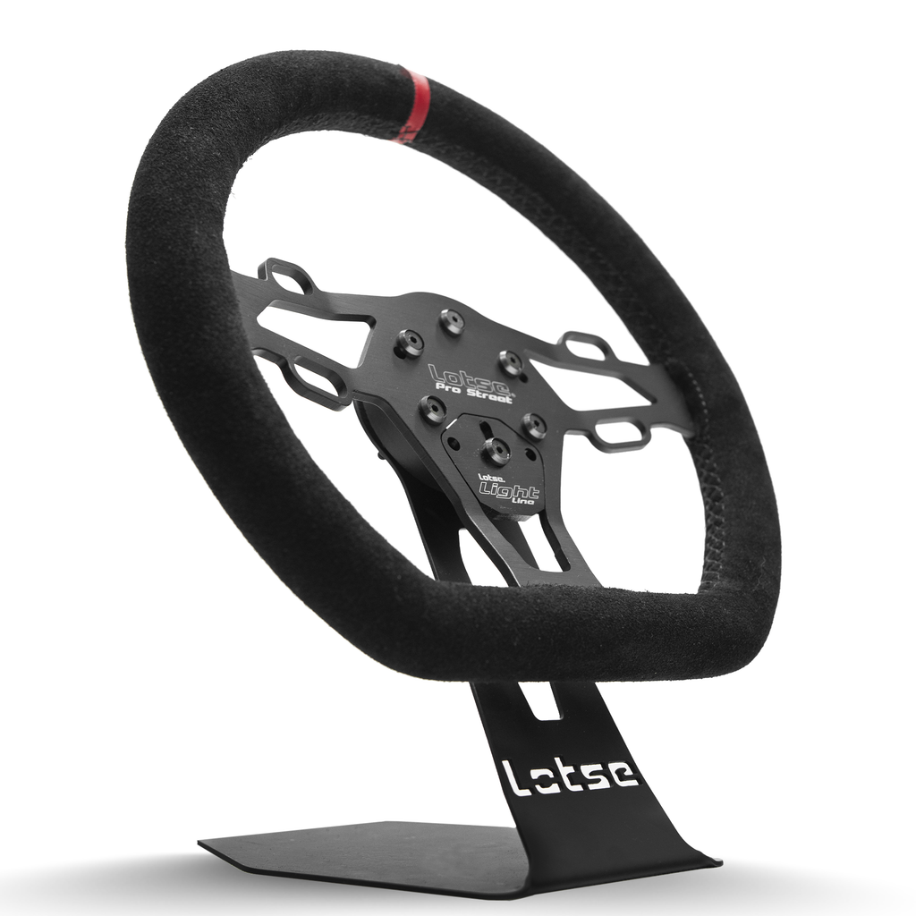 LOTSE PRO STREET COATED IN SUEDE / RED STRIPE Steering Wheel