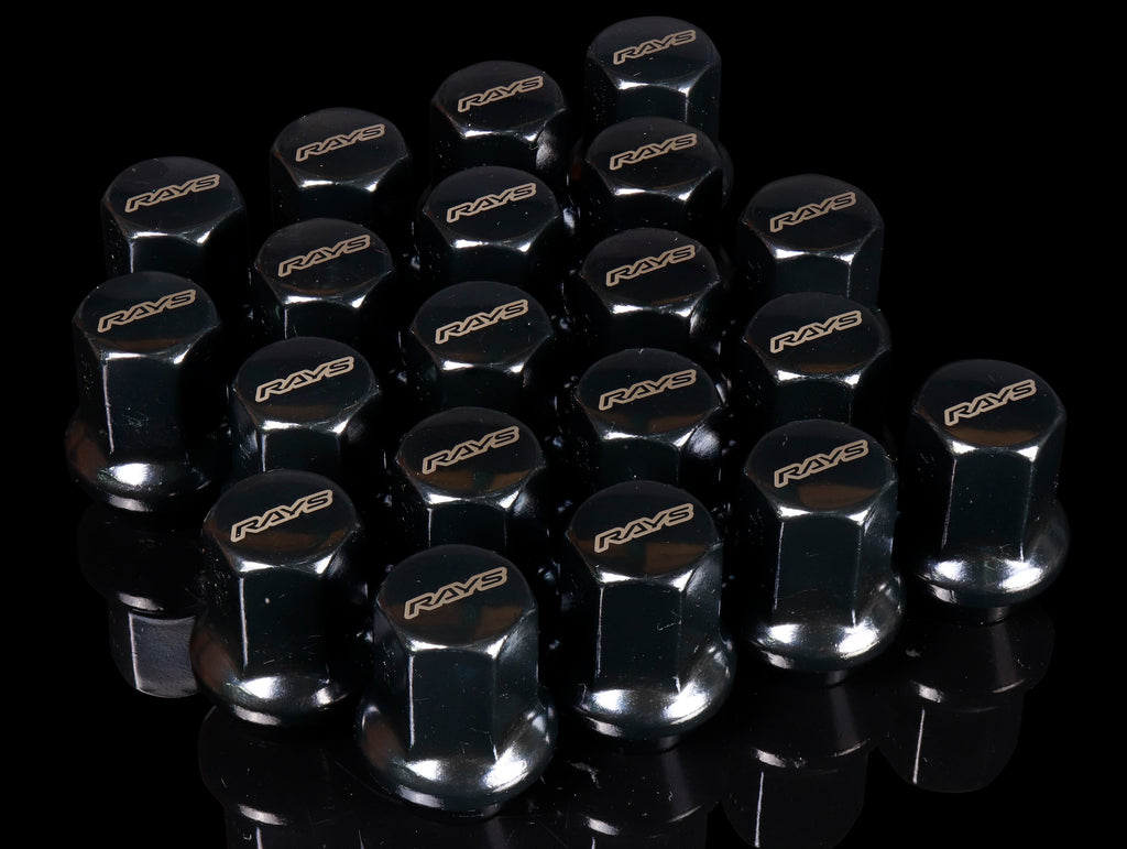 RAYS 17 Hex L31 Lugnut And Lock Set 6H - Black