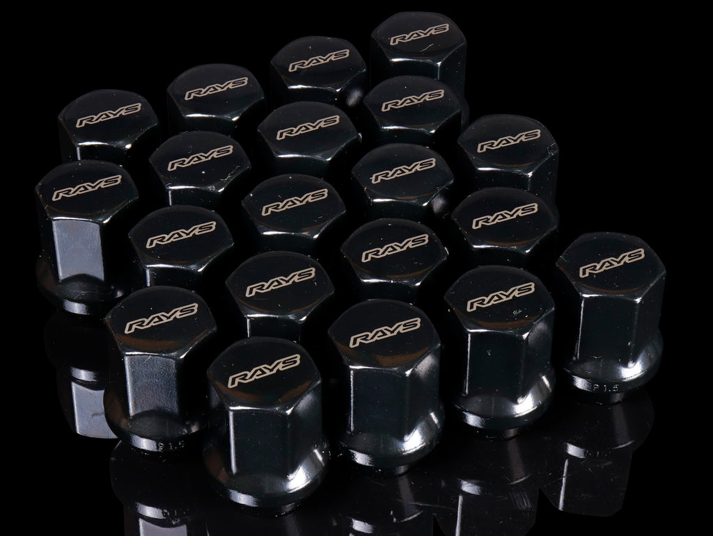 RAYS 19 Hex L31 Lugnut And Lock Set 6H - Black