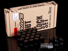 Load image into Gallery viewer, RAYS 19 Hex L33 Lugnut And Lock Set 6H - Black - 14x1.5